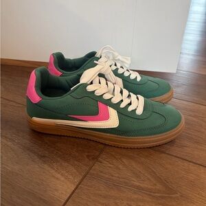 Dolce vita green and pink sneakers